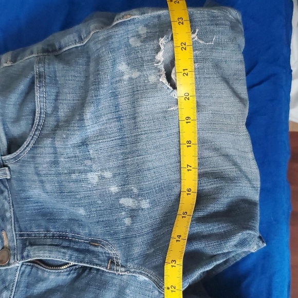 Lane Bryant Boyfriend Distressed ripped Bleach splatter Jeans Size 18 - Picture 12 of 15